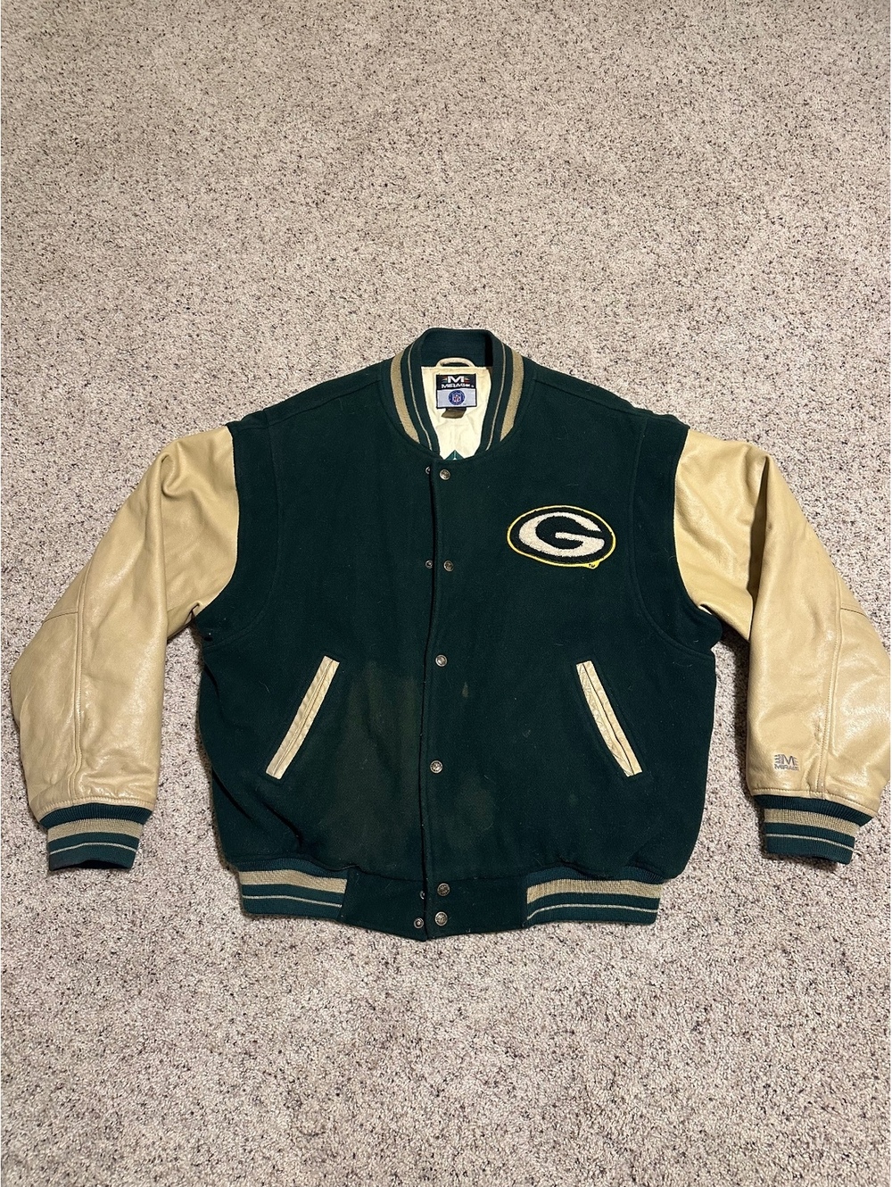Vintage Green Bay Packers Varsity Jacket XL